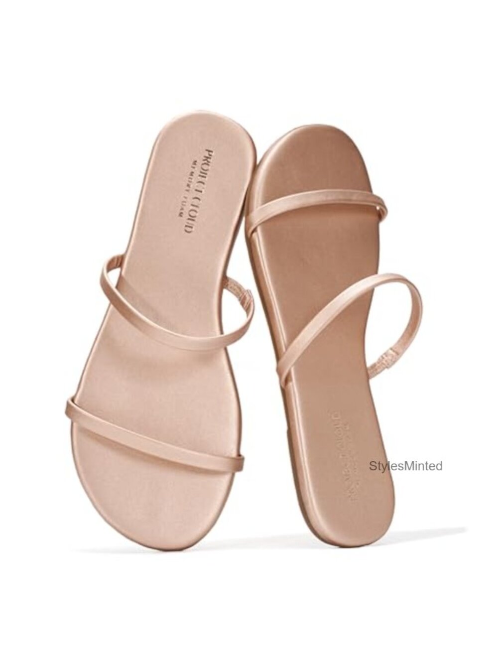 Womens Slide Sandals Memory Foam Non-Slip Thong Flip Flops Flat